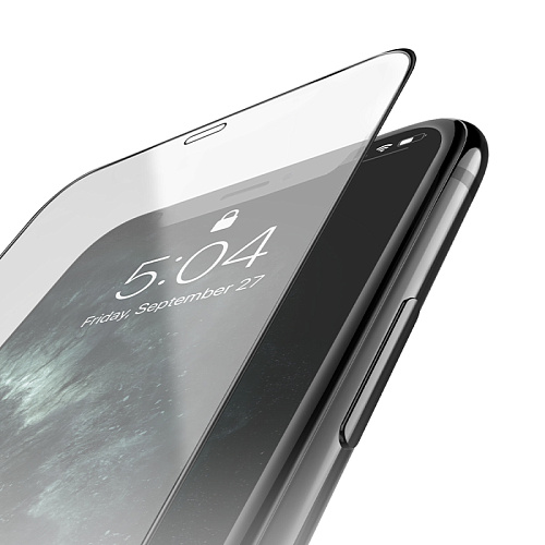 Защитное стекло на iPhone XS Max/11 Pro Max, (G777), HOCO, anti-static, черное