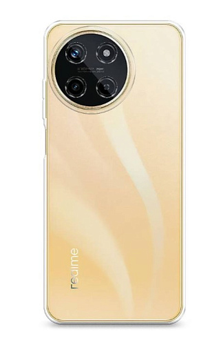 Чехол силиконовый для Realme 11 (4G), с защитой камеры, X-CASE, прозрачный