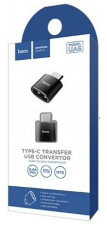 Переходник OTG Type-C на USB, UA5, HOCO