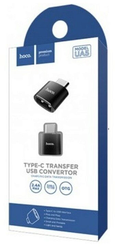 Переходник OTG Type-C на USB, UA5, HOCO