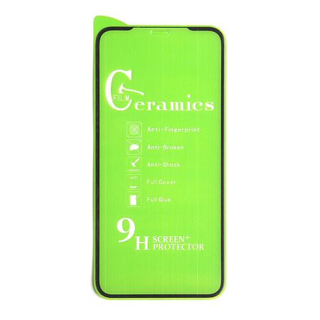 Защитное стекло на iPhone X/XS/11 Pro (5.8), Ceramic, черное, X-CASE