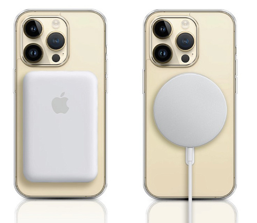 Чехол силиконовый для iPhone 14 Pro Max (6.7), Магнитный (MagSafe), X-CASE, прозрачный