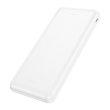Универсальный Доп. Аккумулятор 10000mAh, J153, HOCO, выход: 2 USB (5V/2A), белый