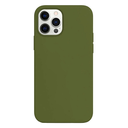 Чехол - накладка для iPhone 13, Silicon Case, без лого, хаки