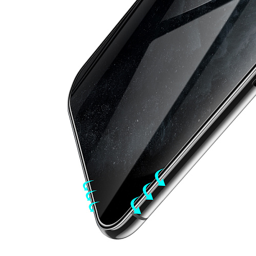 Защитное стекло на iPhone XS Max/11 Pro Max (G11), HOCO, Full screen HD privacy protection tempered glass, черное