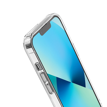 Чехол силиконовый для iPhone 14, Магнитный (MagSafe), HOCO, прозрачный