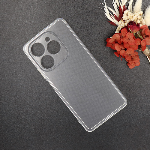 Чехол силиконовый для TECNO Spark 20/Spark 20C/Spark GO 2024/Pop 8, с защитой камеры, X-CASE, прозрачный