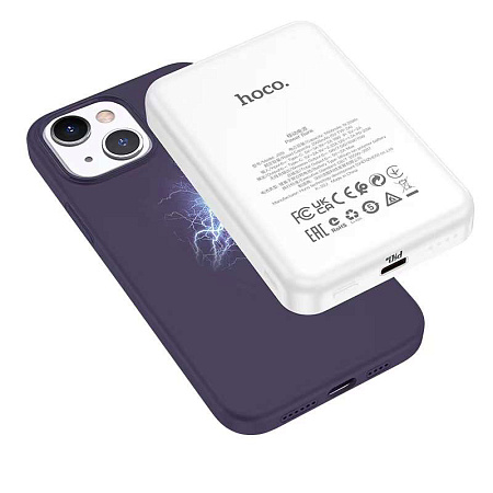  iPhone 15 Plus, Silicone case,  (MagSafe), Pure series, HOCO, 