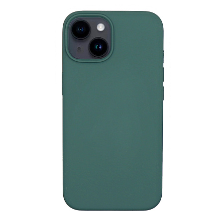 Чехол - накладка для iPhone 13, Silicon Case, без лого, зеленый лес