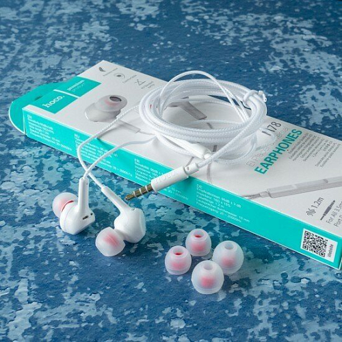 Проводные наушники M78 El Placer universal earphones , HOCO, белые