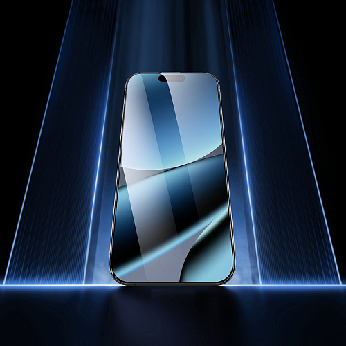 Защитное стекло для iPhone 16 Pro/17, G777, HOCO, anti-static, черное