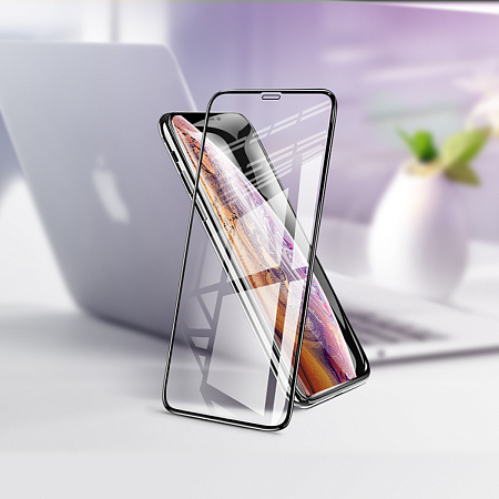 Защитное стекло на iPhone X/XS/11 Pro (G7), HOCO, Full screen HD tempered glass, черное