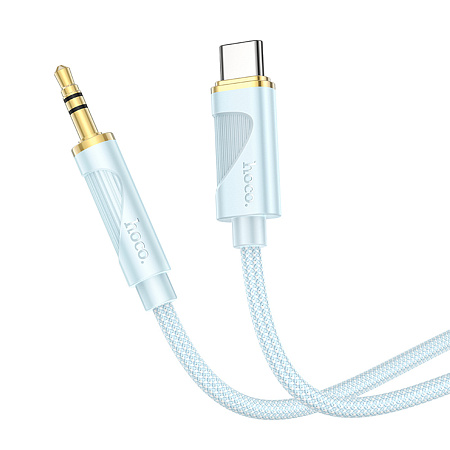 AUX Audio кабель 3,5 мм на Type-C, UPA30, HOCO, синий