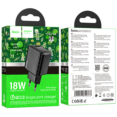 , 1 USB 3.0 QC 18W (CS21A), HOCO, 