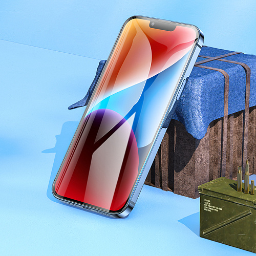 Защитное стекло на iPhone 13 Pro Max (6.7)/14 Plus, G777, HOCO, anti-static, черное