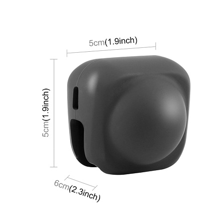Силиконовый чехол для объектива экшн камеры Insta360 X5/X4, PULUZ, черный