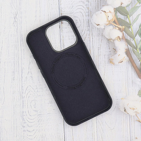 Чехол-накладка для iPhone 16 Pro Max, камуфляж, магнитный (MagSafe), без лого, X-CASE, синий