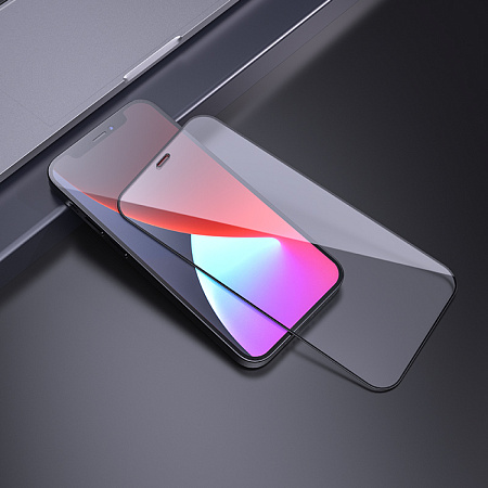 Защитное стекло на iPhone 12 (6.1)/12 Pro (6.1) G7, HOCO, Full screen HD tempered glass, черное