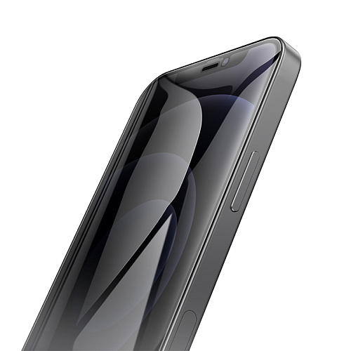Защитное стекло на iPhone 12 (6.1)/12 Pro (6.1) A777 Plus, HOCO, антишпионское, черное