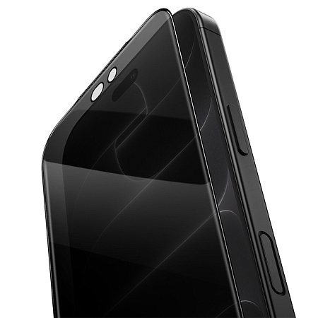 Защитное стекло для iPhone 18 Pro, G15, HOCO, Guardian shield series full-screen anti-spy tempered glass, черное