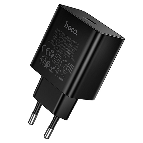 Сетевое зарядное устройство, 1 PD 45W (N77), HOCO, черный