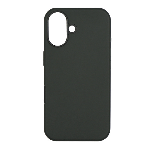 Чехол-накладка для iPhone 16, экокожа, магнитный (MagSafe), без лого, X-CASE, темно-зеленый