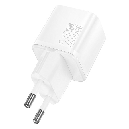 Сетевое зарядное устройство, 1 PD 20W  (N64), HOCO, цвет белый