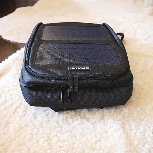 Рюкзак водонепроницаемый для фотоаппарата, камеры и др., 5018, PULUZ, с солнечной батареей 12Вт, черный