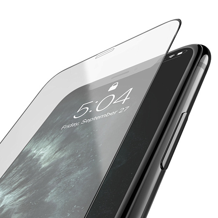 Защитное стекло на iPhone 12 (6.1)/12 Pro (6.1) G10, HOCO, Full screen HD anti-static tempered glass, черное