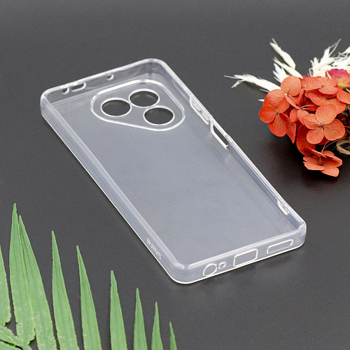 Чехол силиконовый для TECNO Pova 7 (4G), с защитой камеры, X-CASE, прозрачный