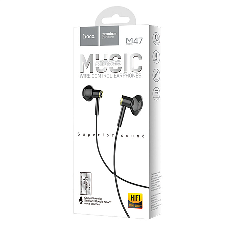   M47 Canorous wire control earphones with microphone, 