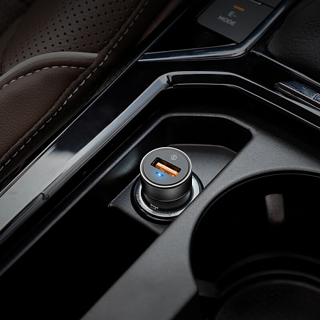 Автомобильное зарядное устройство, 1 USB 18W, QC3.0 (Z32A), HOCO, черный