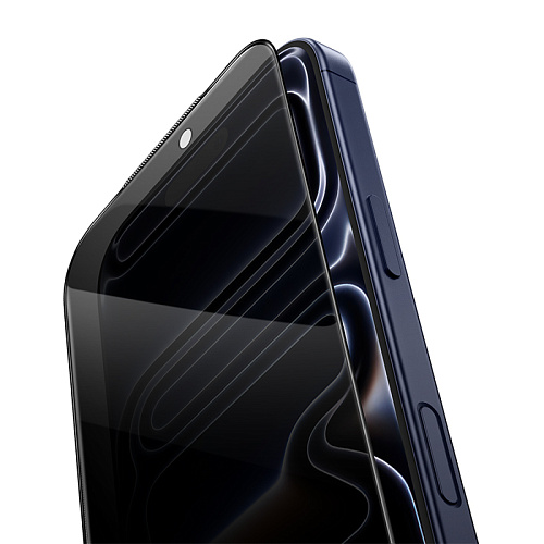 Защитное стекло для iPhone 17 Pro, G15, HOCO, Guardian shield series full-screen anti-spy tempered glass, черное