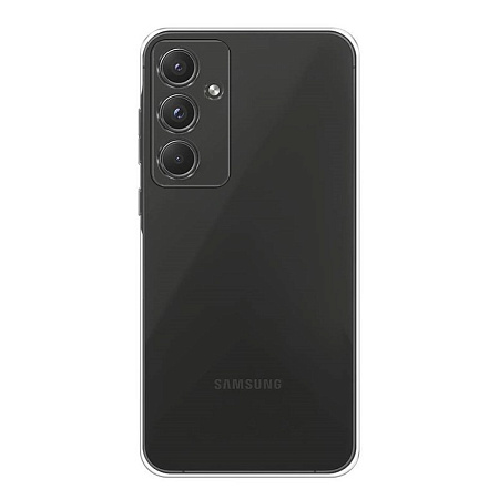 Чехол силиконовый для Samsung Galaxy A55 (5G), с защитой камеры, X-CASE, прозрачный
