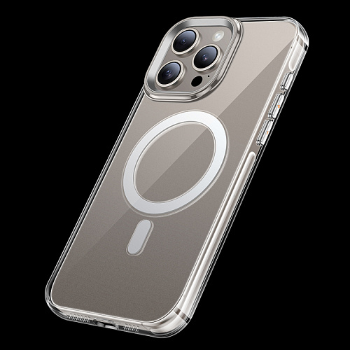 Чехол для iPhone 15 Pro, PC, Магнитный (MagSafe), AS3, HOCO, прозрачный