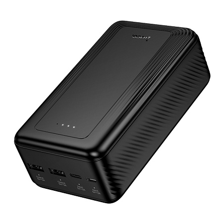 Универсальный Доп. Аккумулятор 30000mAh, J165B, HOCO, 2 USB (5V/2.0A), черный