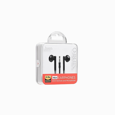   M64 Melodious wire control earphones, HOCO, 