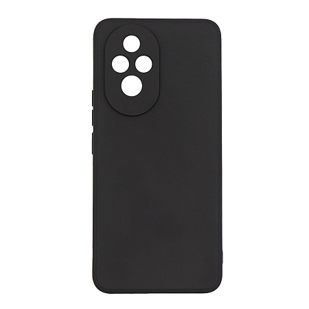 Чехол силиконовый для Honor 200, с микрофиброй внутри, с защитой камеры, X-CASE, черный