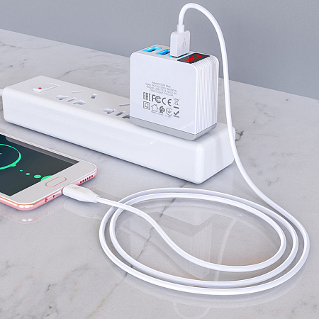 USB Кабель Micro, HOCO, X1, белый