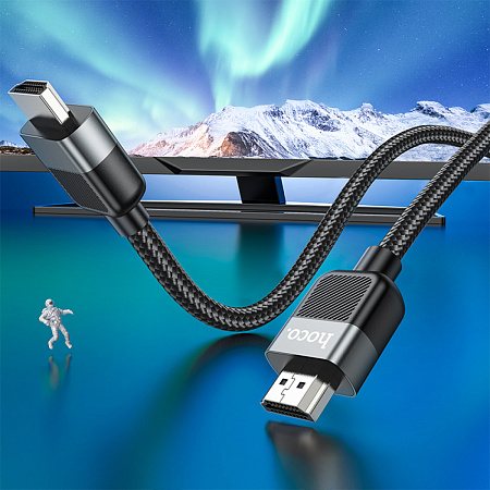 HDMI кабель, HOCO, US09, HDTV 2.0, 4K HD, 2м, черный