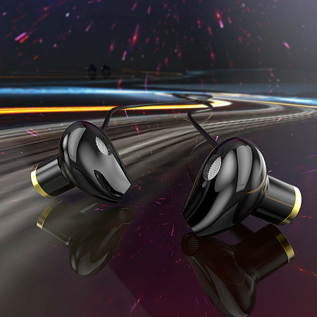 Проводные наушники M47 Canorous wire control earphones with microphone, черные