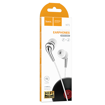   M71 Inspiring universal earphones with mic, HOCO,   , 