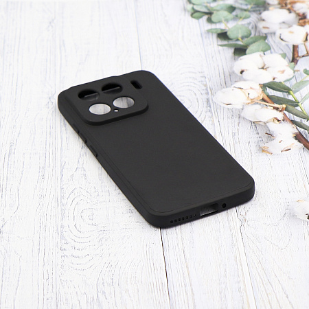 Чехол силиконовый для Xiaomi 15 (5G), с микрофиброй внутри, с защитой камеры, X-CASE, черный