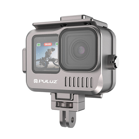 Чехол для GoPro HERO13/12/11/10/9, алюминиевый, для дайвинга 40 м погружение, вакуумный, PULUZ