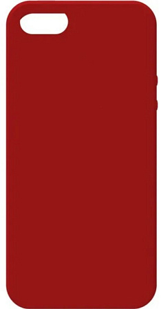 Чехол - накладка для iPhone 5/5S/5SE, Silicon Case, бордовый