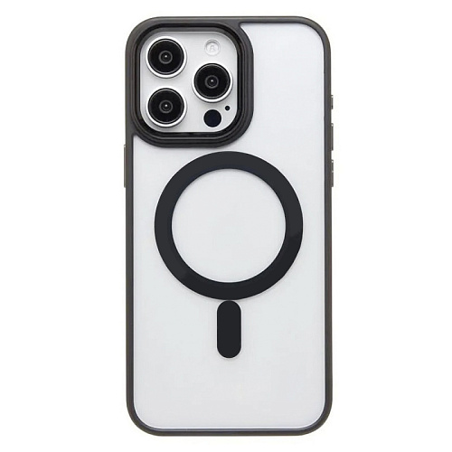 Чехол силиконовый для iPhone 15 Pro (6.1), Магнитный (MagSafe), X-CASE, черный