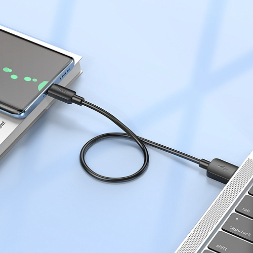 USB Кабель Type-C, HOCO, X96, 27W, 0,25м, черный