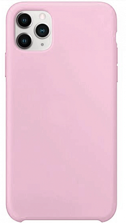 Чехол - накладка для iPhone 11 Pro Max, Silicon Case, бледно-розовый