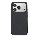 Чехол-накладка для iPhone 17 Pro, Silicon Case, магнитный (MagSafe), без лого, X-CASE, угольно-серый