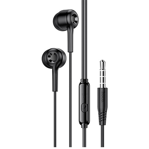 Проводные наушники M82, La musique universal earphones, HOCO, вакуумные с микрофоном, черные